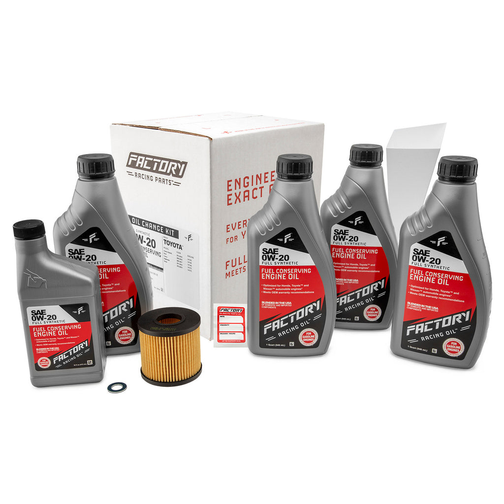 Oil Change Kit for Toyota Camry, RAV4, Highlander, Avalon, Venza 0W-20 Full Synthetic 4.5 Quart