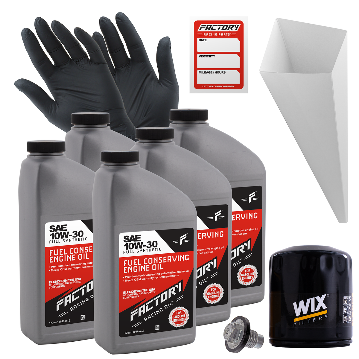 Oil Change Kit For Dodge Ram 1500 2500 3500 1994-2003 10W-30 Full Synthetic Oil - 5 Quarts