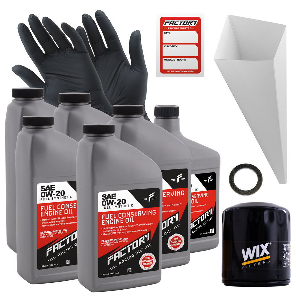 Oil Change Kit For Mazda 3 2.5L 2010-2013, 5 2.5L 2012-2017, 6 2.5L 2009-2013, CX-5 2.2L 2019 0W-20 Full Synthetic Oil - 5.5 Quarts