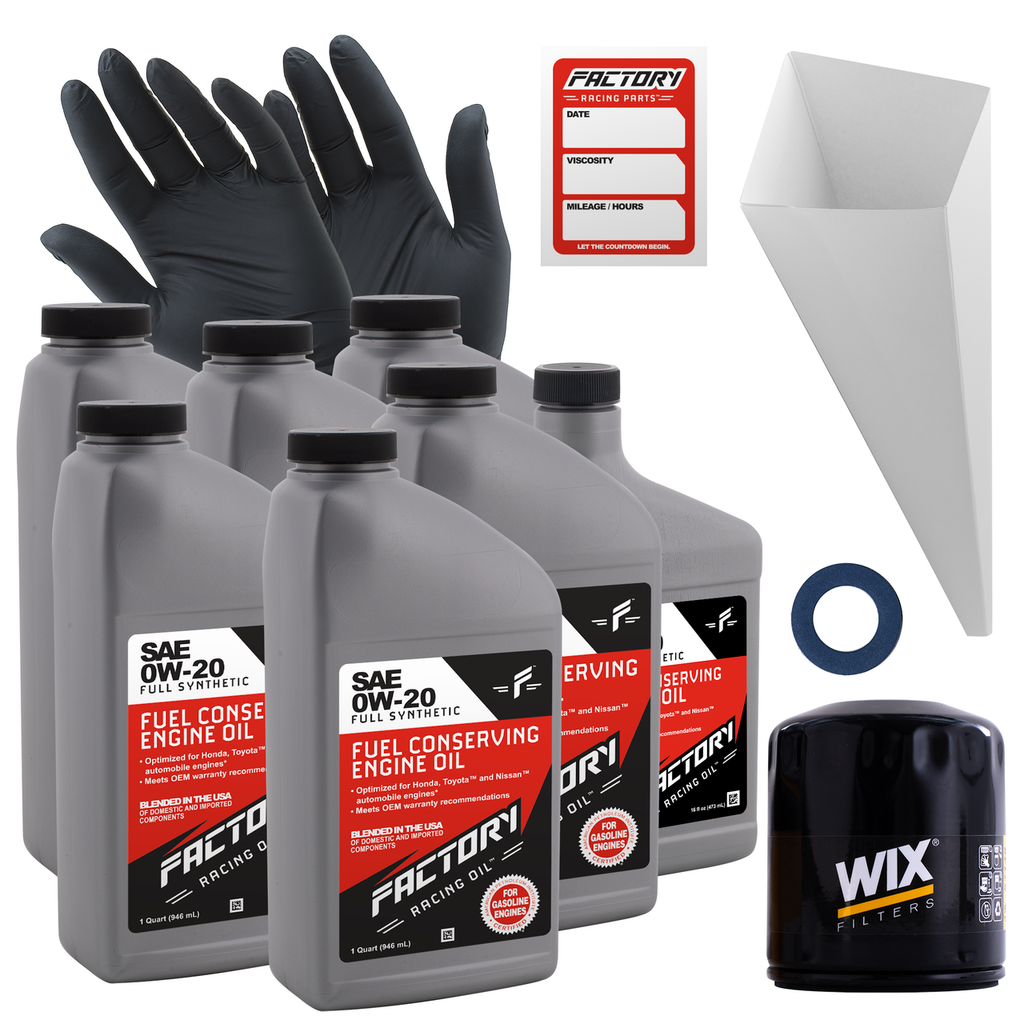 Oil Change Kit For Toyota 4Runner 2010, Tacoma 2016-2023 2.7L 0W-20 Full Synthetic Oil - 6.5 Quarts