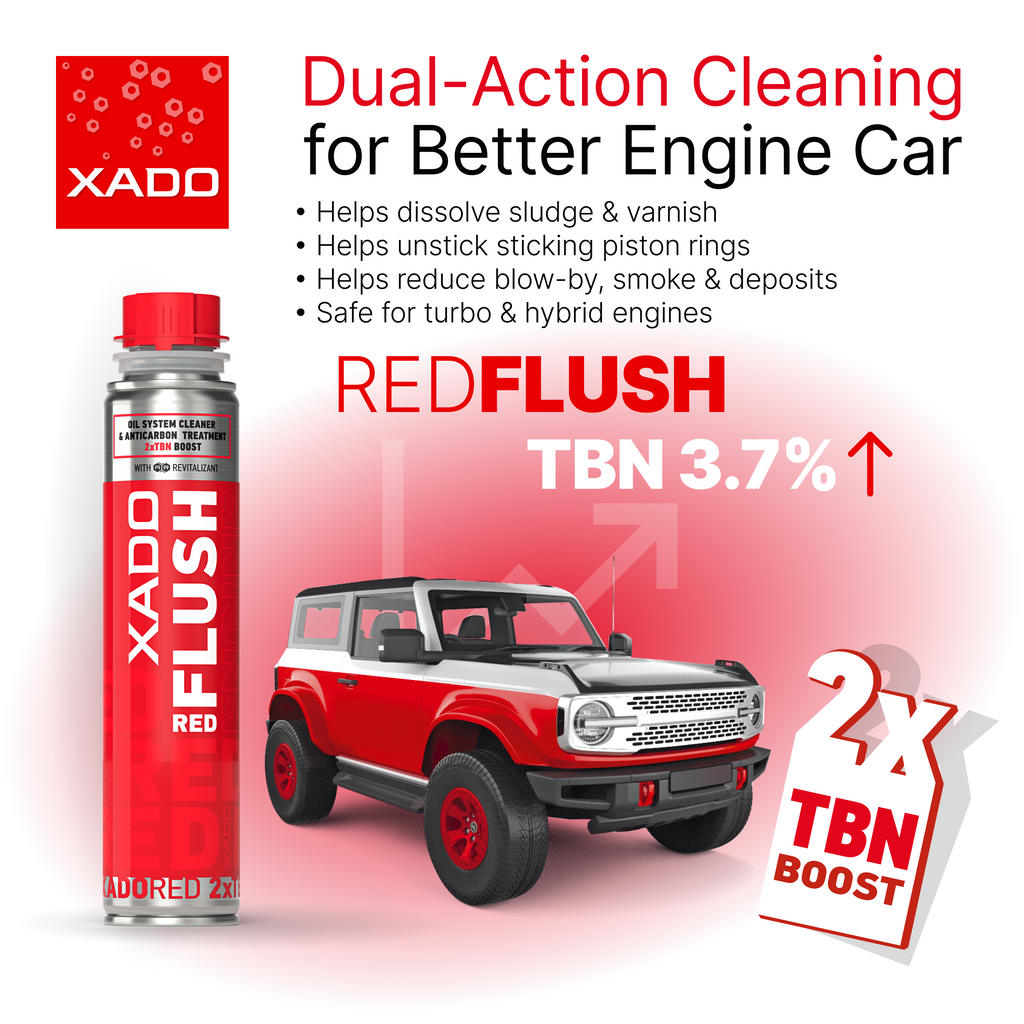 XADO RED FLUSH - Engine Oil System Cleaner & Decarbonizer (250 ml)