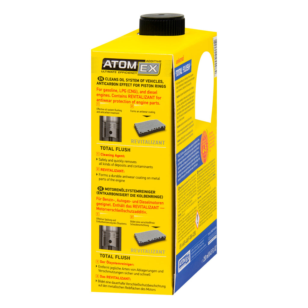 XADO Total Flush - Engine Oil System Cleaner & Motor Flush Treatment - Stops Oil From Burning - Carbon and Sludge Remover