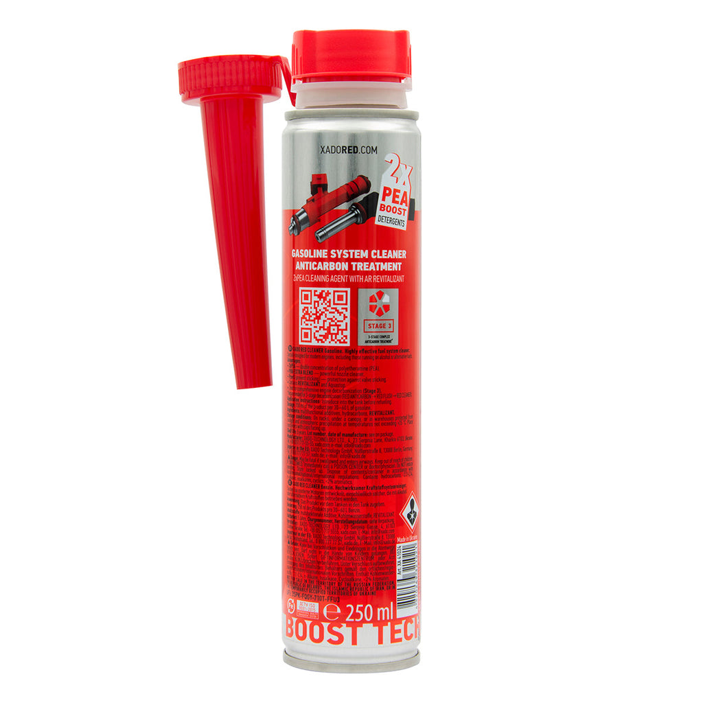 XADO RED CLEANER Gasoline – Fuel System Cleaner & Decarbonizer (250 ml)