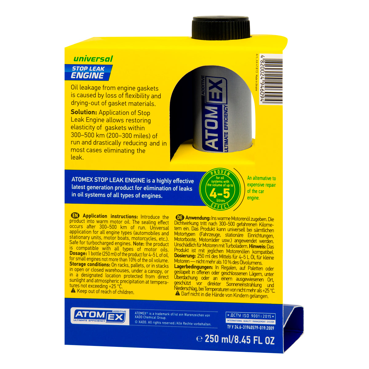 XADO Engine Oil Stop Leak Concentrate - Oil Leak Sealer