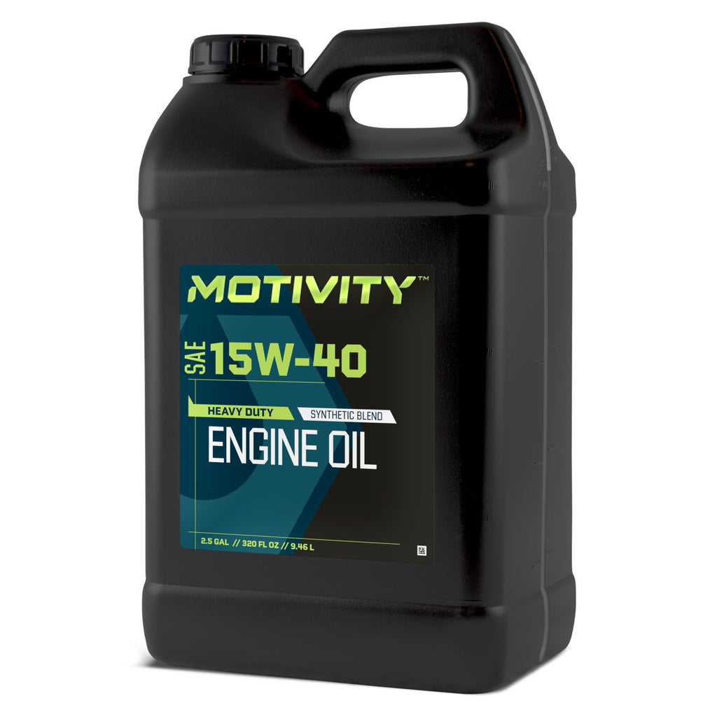 MOTIVITY Heavy Duty Synthetic Blend SAE 15W-40 Engine Oil, 2 - 2.5 Gal Case