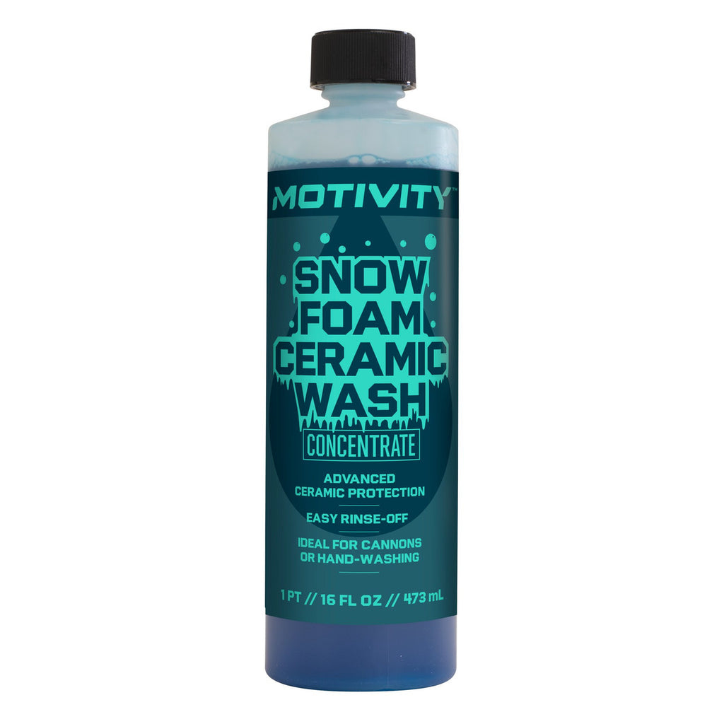 MOTIVITY Snow Foam Ceramic Car Wash Soap, Concentrated Formula, Fresh Linen Scent – 16 fl oz