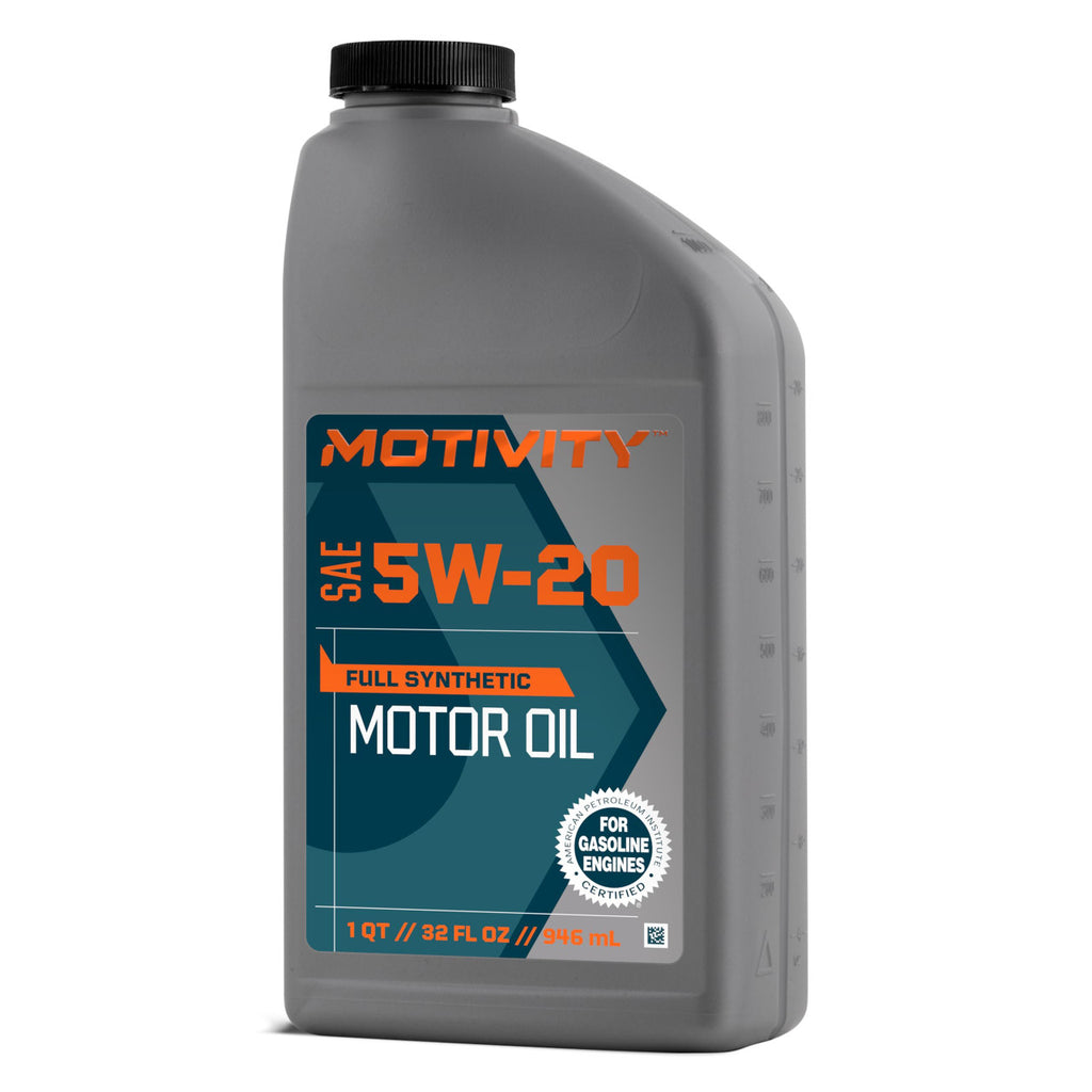 MOTIVITY Full Synthetic SAE 5W-20 Motor Oil - 6 Pack of 1 Quart Bottles