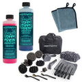 MOTIVITY Dual Foaming Wash Kit - Includes Snow and Ceramic Foaming Washes, 21-Piece Detailing Kit, and Microfiber Cleaning Cloths - Complete Auto Cleaning Set