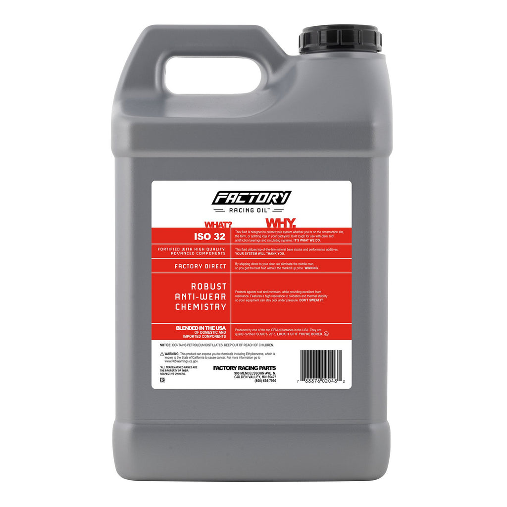 Factory Racing Oil Anti-Wear ISO 32 Hydraulic Fluid - 2.5 Gallons