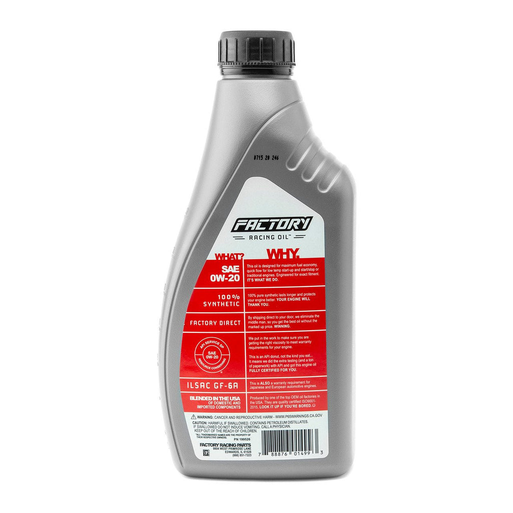 Oil Change Kit for Toyota Camry, RAV4, Highlander, Avalon, Venza 0W-20 Full Synthetic 4.5 Quart