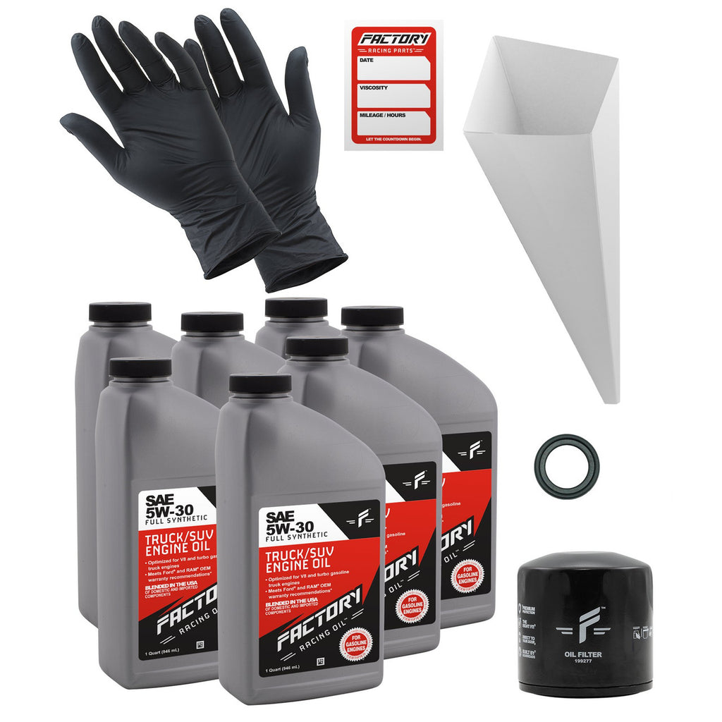 Oil Change Kit For Ford F-250 F-350 F-450 F-550 Super Duty, F-650 F-750 2016-2019 5W-30 Oil - 7 Quarts