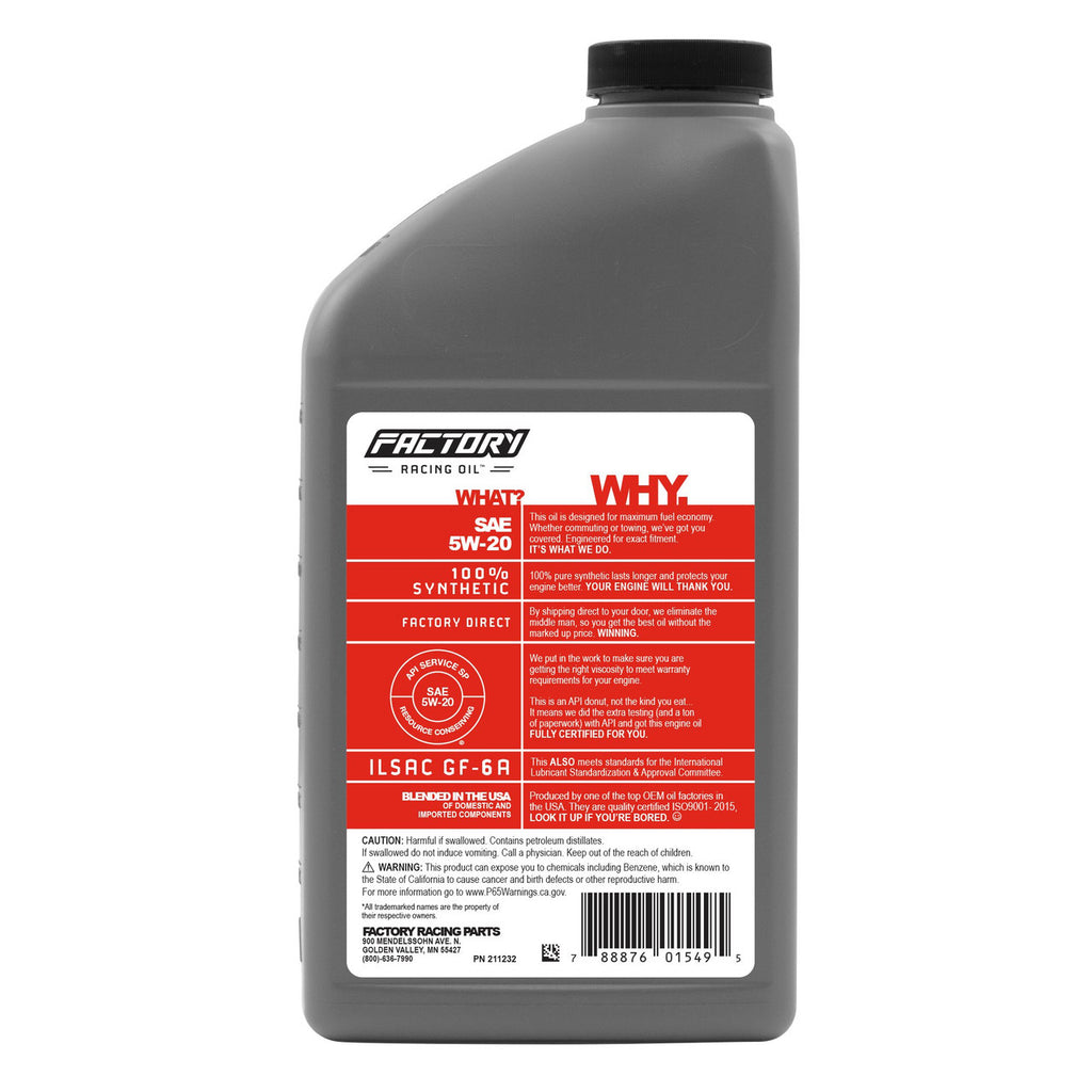 Oil Change Kit For Ford Edge Escape Explorer Fusion Mustang Taurus Police Interceptor, Lincoln MKS MKT MKX MKZ, Mercury Mariner Milan 5W-20 Oil - 6 Quarts
