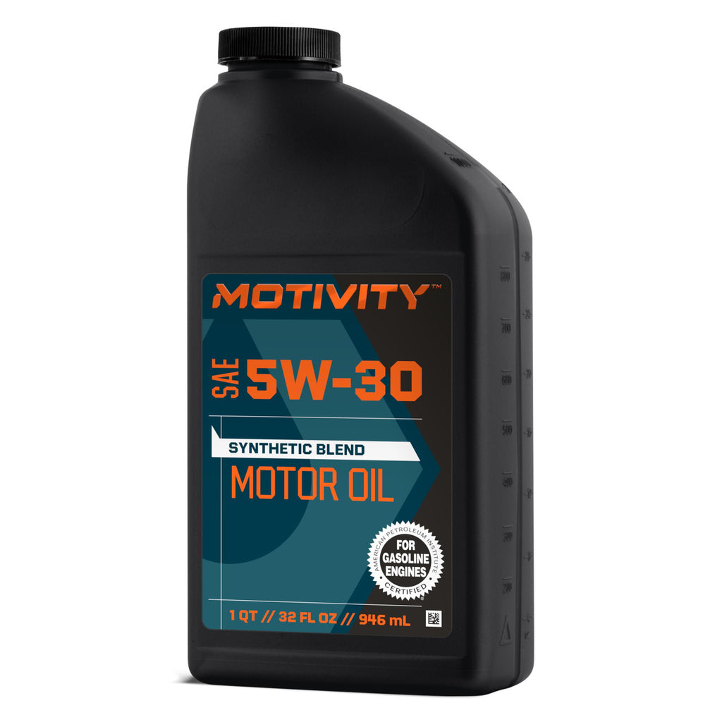 MOTIVITY Synthetic Blend SAE 5W-30 Motor Oil - 6 Pack of 1 Quart Bottles